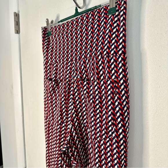 Cabi Kelly High Rise Wide Leg Patterned Crop Pants - Picture 5 of 11